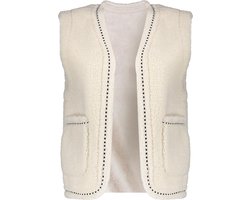 Geisha Gilet Teddy Gilet 45553 19 Off-white Dames Maat - XS