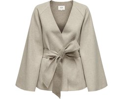 Jacqueline de Yong Blazer Jdyfelicity Drapy Jacket Otw Hab 15333202 Nature/melange Dames Maat - M