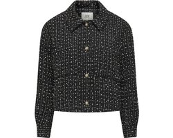 Jacqueline de Yong Blazer Jdyvera L/s Boucle Pocket Blazer Pn 15330486 Black/tweed Dames Maat - M