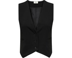 Jacqueline de Yong Gilet Jdygeggo Waistcoat Jrs Atk 15309541 Black Dames Maat - L