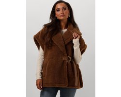 Liu Jo Gilet Ts. Teddy Blazers Dames - Camel - Maat 34