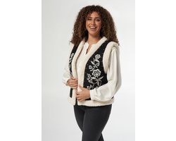 MS Mode Gilet Gilet met teddy en details