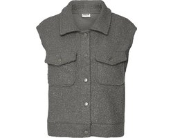 Noisy may Gilet Nmhinny S/l Boucle Vest 27023741 Charcoal Gray/dark Metal Dames Maat - M