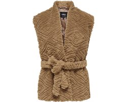 Only Gilet Onlganja Teddy Waistcoat Life Cc Ot 15323257 Tannin Dames Maat - L