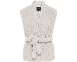 Only Gilet Onlganja Teddy Waistcoat Life Cc Ot 15323257 White Sand Dames Maat - L