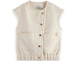 Scotch & Soda BOUCLE TWEED COLLARLESS GILET Dames Gilet - Maat L