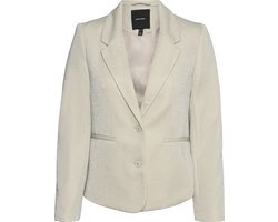 Vero Moda Blazer Vmshali Ls Fitted Shiny Blazer 10318742 Pumice Stone/silver Lur Dames Maat - W34