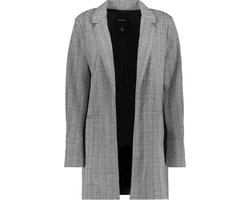 Vero Moda Blazer Vmsilva Ls Long Blazer 10318619 Black/snow White Dames Maat - L