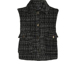 Vero Moda Gilet Vmclever Wide Vest Wvn 10317548 Black Dames Maat - L