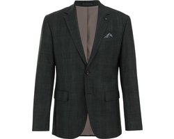 WE Fashion Heren slim fit blazer met dessin