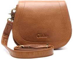 Chabo Bags - Susy Saddle Bag - Crossbody - Leer - Bruin