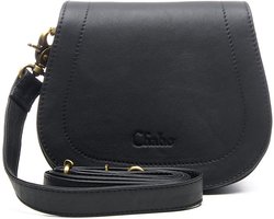 Chabo Bags - Susy Saddle Bag - Crossbody - Leer - Zwart