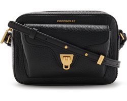 COCCINELLE Leren Schoudertas Beat Soft Crossbody Bag Noir Zwart