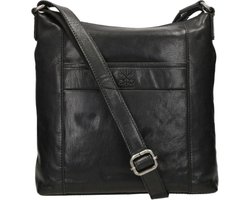 Cross Keys Medium Crossbodytas / Schoudertas Leer - Nanko - Zwart