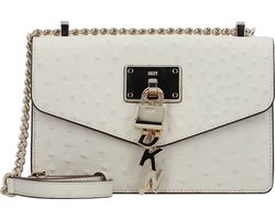 DKNY Leren Schoudertas Elissa SM Shoulder Bag Pebble Crème