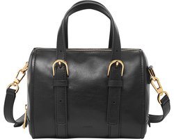 FOSSIL Schoudertas Handtas Carlie Mini Satchel Black Zwart