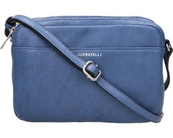 Gigi Fratelli Kleine Crossbodytas / Schoudertas Dames - Leer - Romance - Blauw