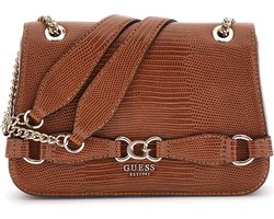 Guess Arlena Convertible Xbody Flap Dames Schoudertas - Cognac - One Size