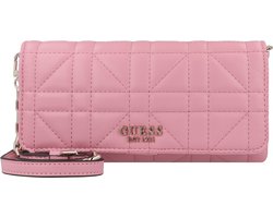 GUESS Schoudertas Portemonnee Assia Crossbody Flap Organizer Pink Roze