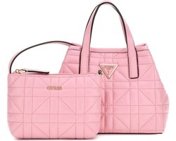 GUESS Handtas Schoudertas Latona Mini Tote Pink Roze