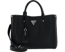 GUESS Handtas Schoudertas Meridian Girlfriend Satchel Black Zwart