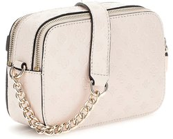 Guess Kleine Crossbodytas / Schoudertas Dames - Arlena Logo - Logo Print - Taupe