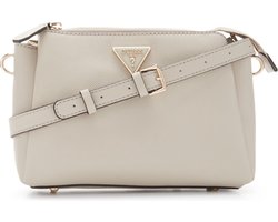 Guess Kleine Crossbodytas / Schoudertas Dames - Noelle - Logo Print - Taupe