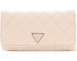 GUESS Schoudertas Avondtas Giully Mini Xbody Flap Organizer Light Beige