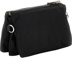 GUESS Schoudertas Latona Mini Tri Compartment Top Zip Black Zwart