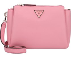 GUESS Schoudertas Noelle Tri Compartment Crossbody Bag Pink Roze