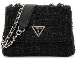 GUESS Schoudertas Schoudertas Giully Mini 2 Compartment Convertible Flap Black Zwart