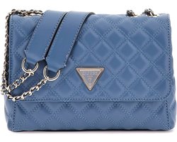 GUESS Schoudertas Schoudertas Giully Two Compartment Convertible Flap Slate Blauw