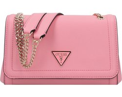 GUESS Schoudertas Schoudertas Noelle Covertible Xbody Flap Bag Pink Roze