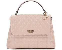 GUESS Schoudertas Yarmilla Top Handle Flap Bag Taupe Oud roze