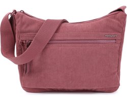 Hedgren Schoudertas Schoudertas Inner City Harper's S Shoulder Bag RFID S Corduroy Dusty Rose Oud roze