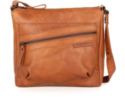 Leather Cross body - Valarie - Brandy Cognac