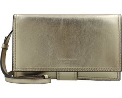 LIEBESKIND BERLIN Leren Schoudertas Koppeling Lisa Metallic Crossbody Bag Light Gold Goudkleurig