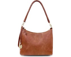 MŌSZ Dames Tassen / Schoudertas / Handtas - Leer - Coco M - Cognac