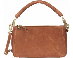 MŌSZ Dames Tassen / Schoudertas / Handtas - Leer - Coco S- Cognac