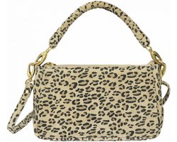 MŌSZ Dames Tassen / Schoudertas / Handtas - Leer - Coco S- Panterprint