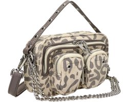 Nunoo Kleine Crossbodytas / Schoudertas Dames - Canvas - Helena Recycled Canvas - Krokodillenprint - Print