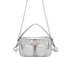 Nunoo Kleine Crossbodytas / Schoudertas Dames - Helena Recycled Cool - Zilver