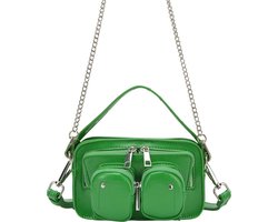 Nunoo Kleine Crossbodytas / Schoudertas Dames - Helena Wrinkle Recycled - Groen