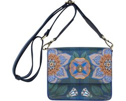 Pip Studio Fenna Cross Body - Flores Felices Schoudertas - Donkerblauw - 19x6x16cm