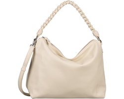 TOM TAILOR Schoudertas Schoudertas Leah Hobo Bag Cream White Crème