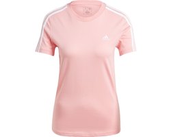 adidas Sportswear Essentials Slim 3-Stripes T-shirt - Dames - Roze- XS