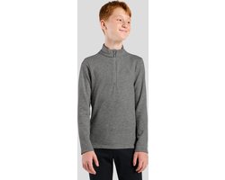 Odlo Middenlaag Loopshirt Halve Rits BERRA Kinderen GRIJS - Maat 128