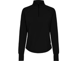 ONP STEN - WARM SHIRT - DUIMGAT IN MOUW - ZWART - SPORT - DAMES - MAAT L -