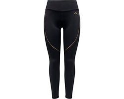 ONPJAM TOMO - SPORT - LEGGING - ZAKKEN - GOUDEN STREEP - ZWART - REFLECTEREND - DAMES - MAAT M -