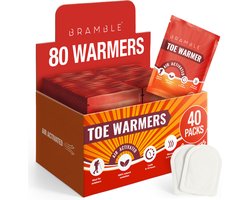 80 Voetwarmers (40 pakken) - Geschikt voor Buitenactiviteiten, Hiking, Fietsen, Golf - Tot 10 uur warmte